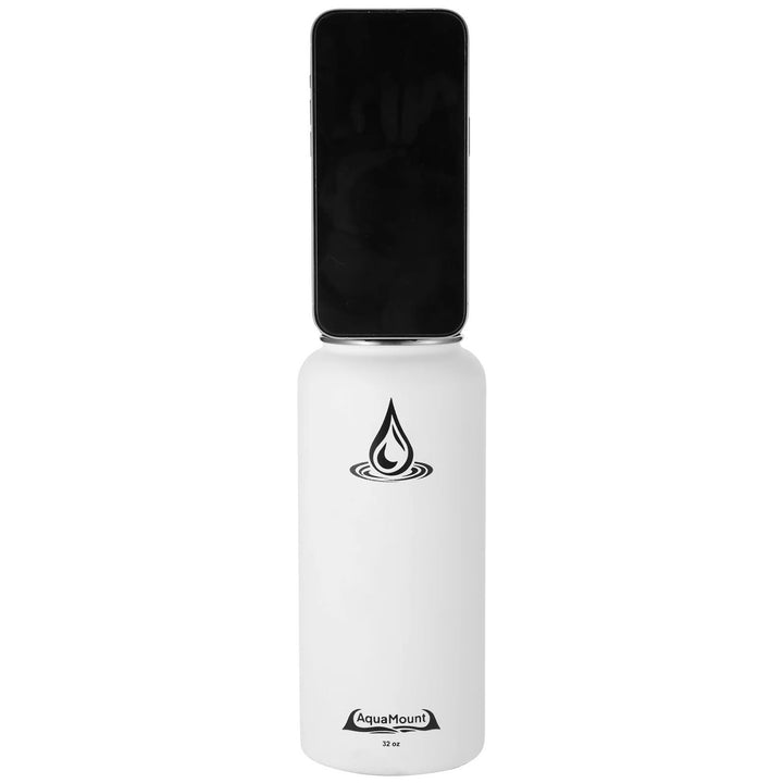 AquaMount Pro 32oz Water Bottle Coastal White