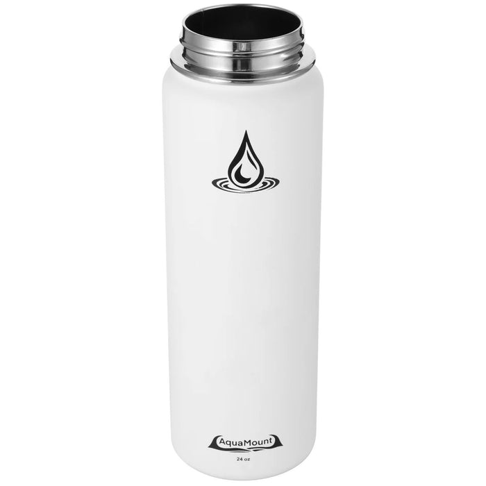 AquaMount Pro 24oz Water Bottle Coastal White