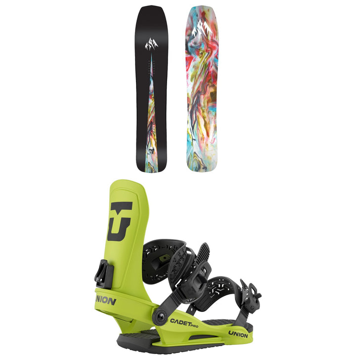 Jones Mini Mind Expander Snowboard + Union Cadet Pro Snowboard Bindings - Kids' 2026