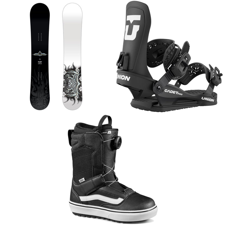 Lib Tech Mini Ramp Snowboard + Union Cadet Pro Snowboard Bindings + Vans Juvie OG Snowboard Boots - Kids' 2026