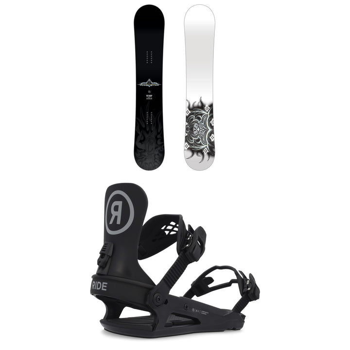 Lib Tech Mini Ramp Snowboard + Ride K-1 Snowboard Bindings - Kids' 2026