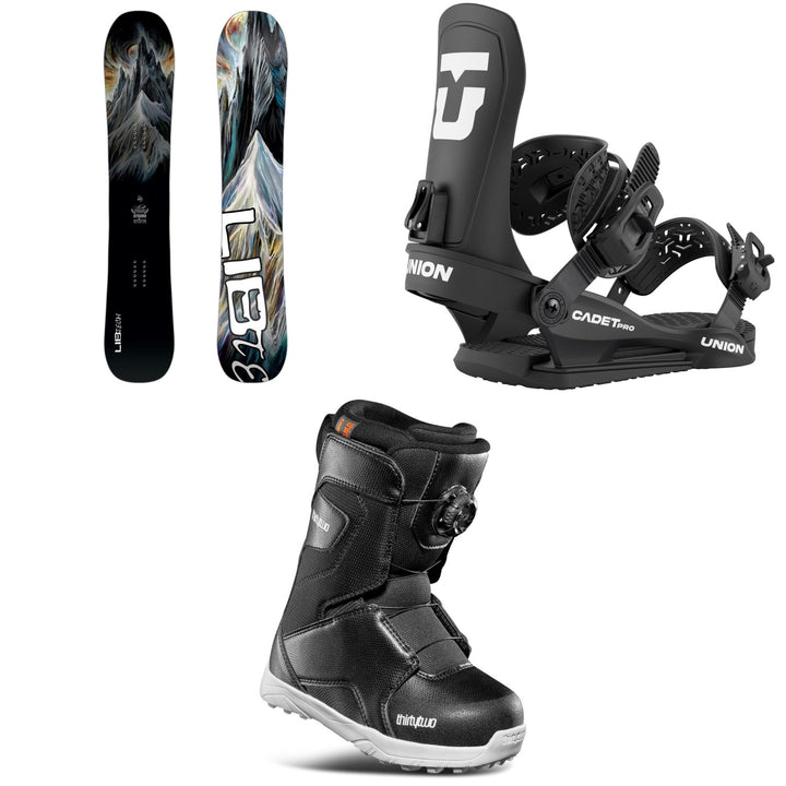 Lib Tech Dynasword C3 Snowboard + Union Cadet Pro Snowboard Bindings + thirtytwo Lashed Boa Snowboard Boots - Kids' 2026