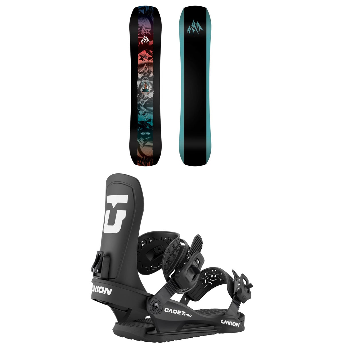 Jones Mountain Twin Snowboard + Union Cadet Pro Snowboard Bindings - Kids' 2026