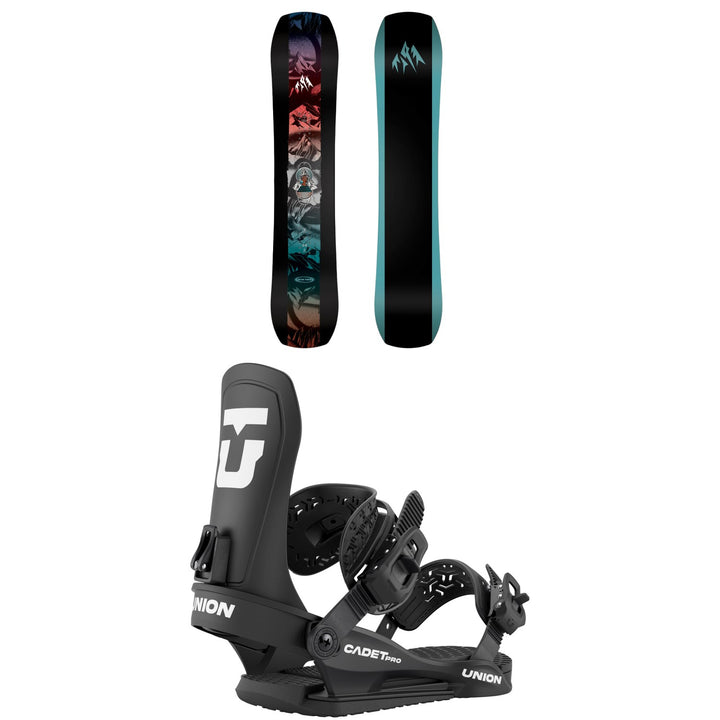Jones Mountain Twin Snowboard + Union Cadet Pro Snowboard Bindings - Kids' 2026