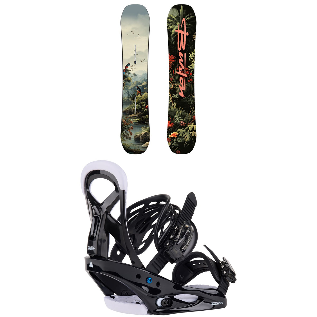 Burton Custom Smalls Snowboard + Smalls Snowboard Bindings - Kids' 2026