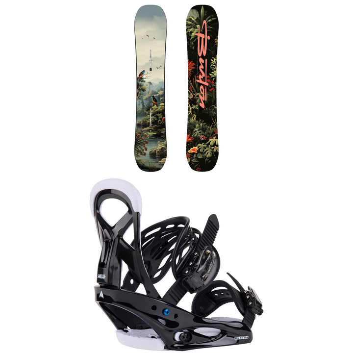 Burton Custom Smalls Snowboard + Smalls Snowboard Bindings - Kids' 2026