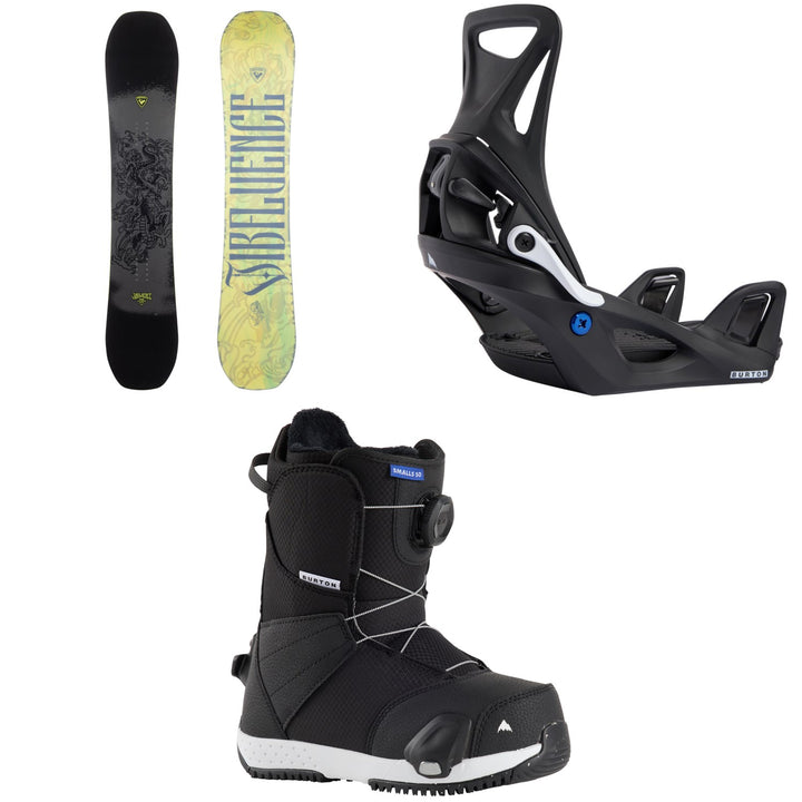 Rossignol Jibfluence Snowboard + Burton Step On Snowboard Bindings + Smalls Step On Snowboard Boots - Kids' 2026
