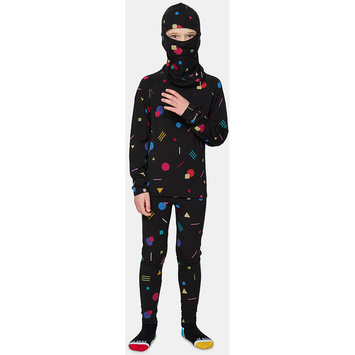 Le Bent Confetti Midweight Balaclava - Kids' Black Confetti