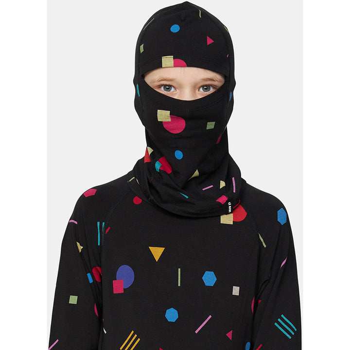 Le Bent Confetti Midweight Balaclava - Kids' Black Confetti