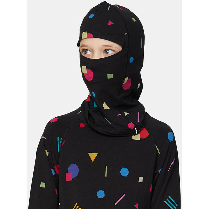 Le Bent Confetti Midweight Balaclava - Kids' Black Confetti