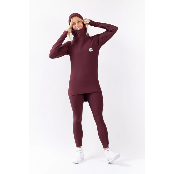 Eivy Icecold Hood Rib Top - Women's Wine
