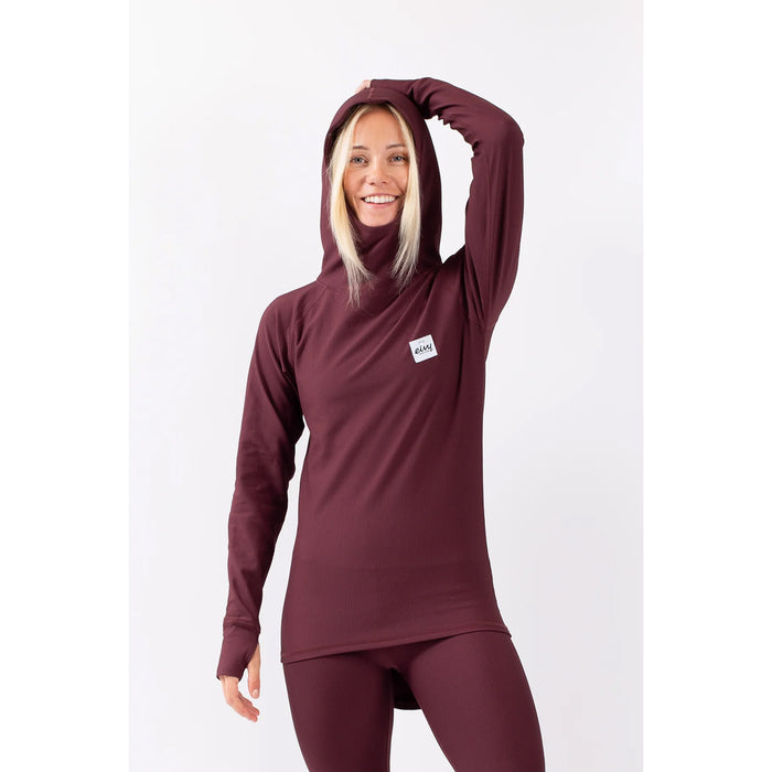 Eivy Icecold Hood Rib Top - Women's Wine