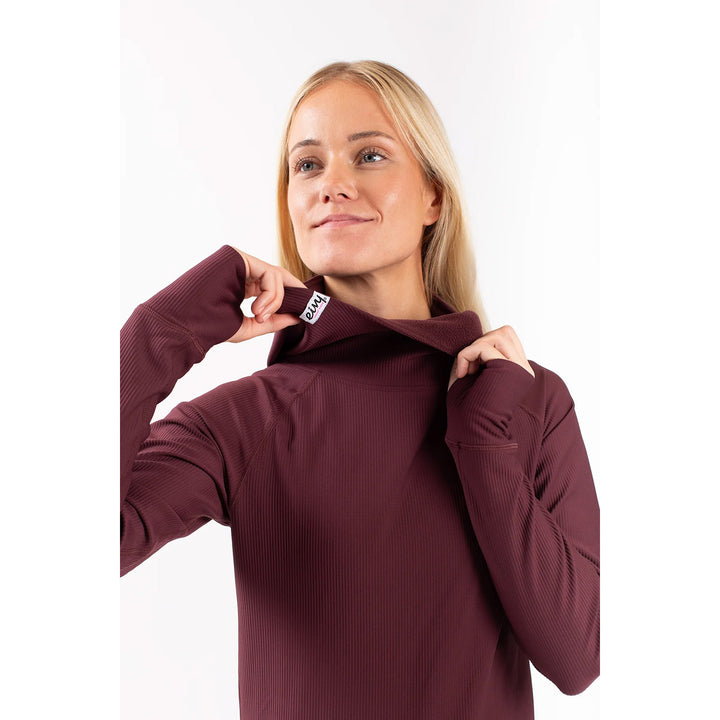 Eivy Icecold Hood Rib Top - Women's Wine