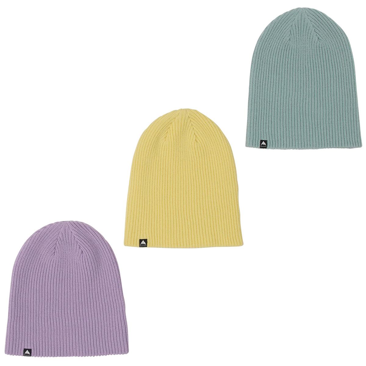 Burton Recycled DND Beanie 3 Pack Washed Lavender/Light Teal/Glow Yellow Green