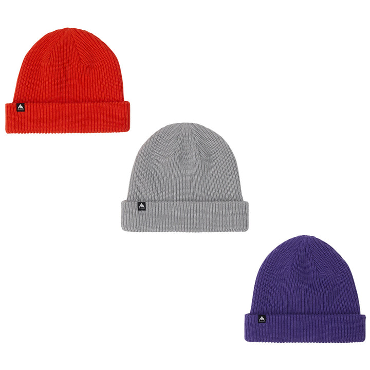 Burton Recycled DND Beanie 3 Pack Prism Violet/Fiesta Red/Gray Cloud