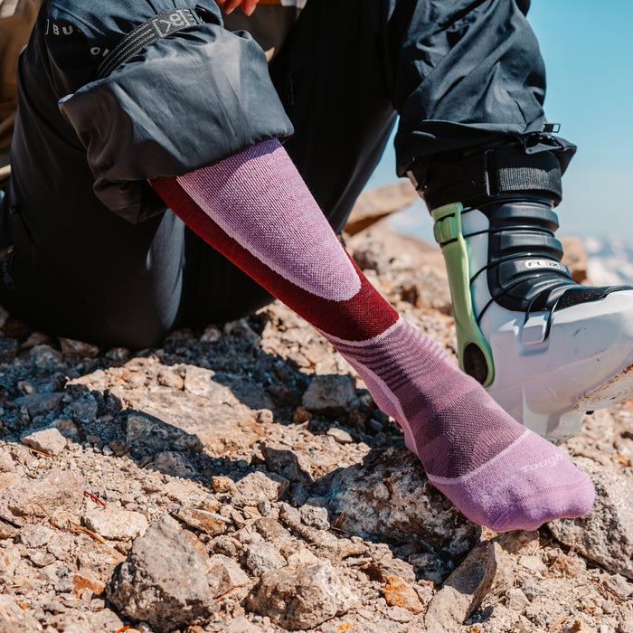 Darn Tough Outer Limits Lightweight OTC Socks - Women's Burgundy