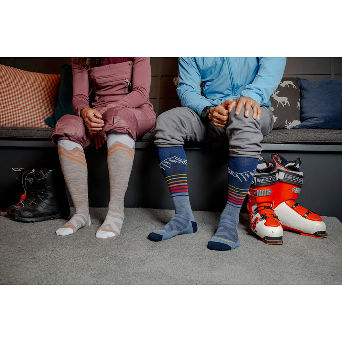 Darn Tough Steep Lines OTC Lightweight Cushion Socks Eclipse