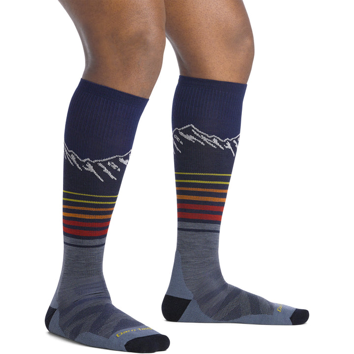 Darn Tough Steep Lines OTC Lightweight Cushion Socks Eclipse