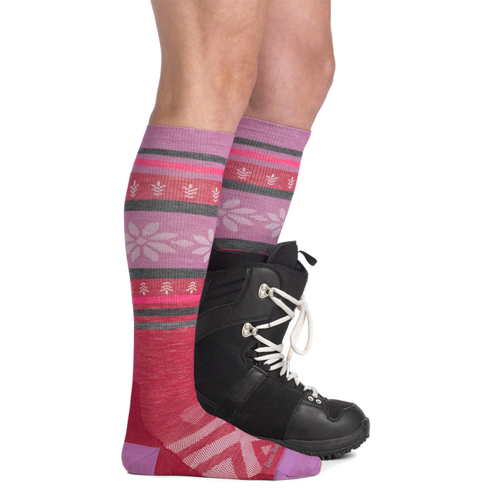 Darn Tough Alpine OTC Lightweight Socks - Women's Cranberry