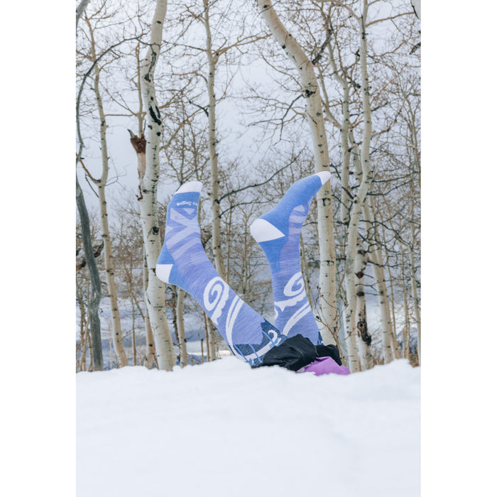 Darn Tough Swirlwind OTC Midweight Cushion Socks - Women's Midnight