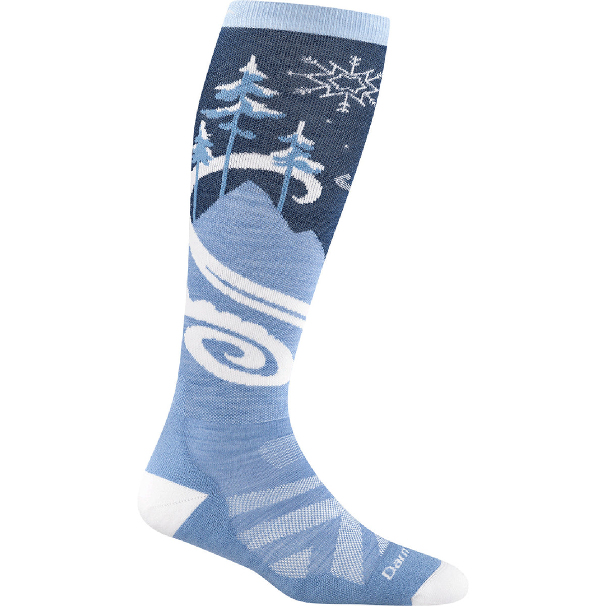 Darn Tough Swirlwind OTC Midweight Cushion Socks - Women's Midnight