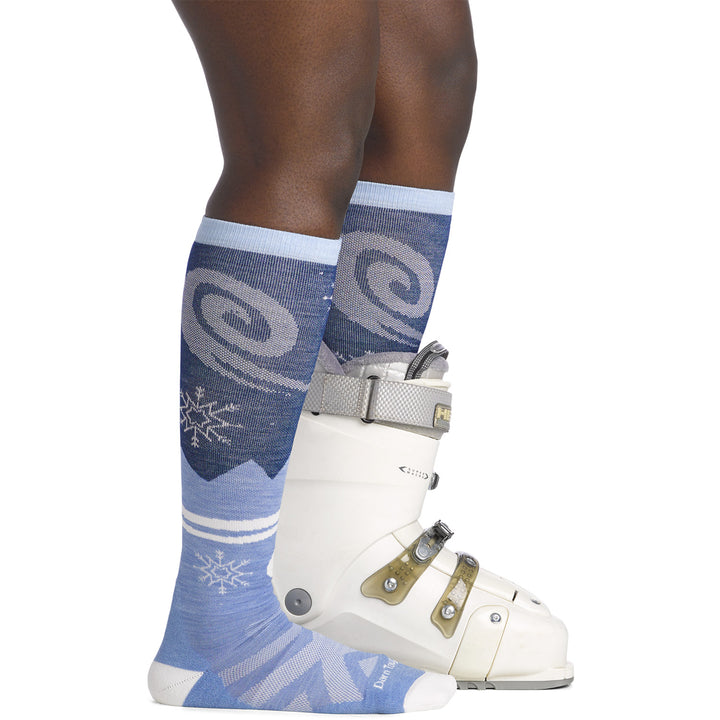 Darn Tough Swirlwind OTC Midweight Cushion Socks - Women's Midnight