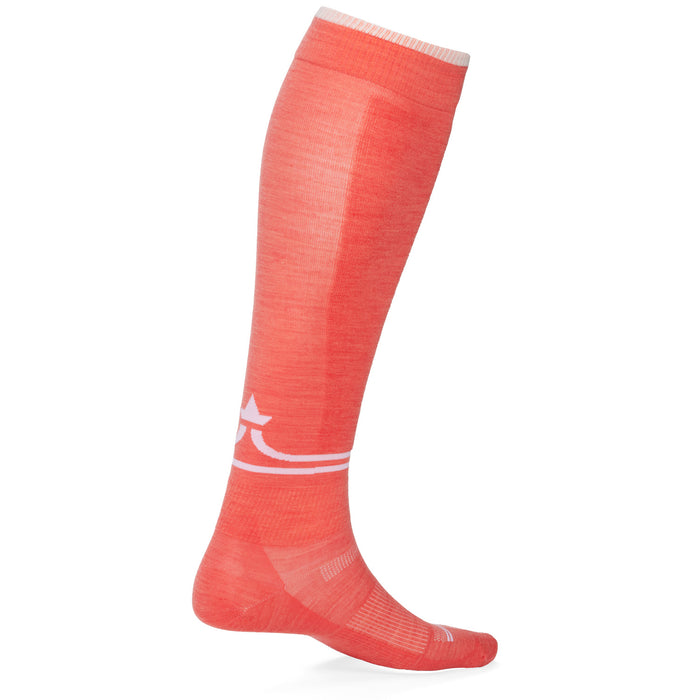 evo Ultra Lightweight evoFit Snow Socks Coral