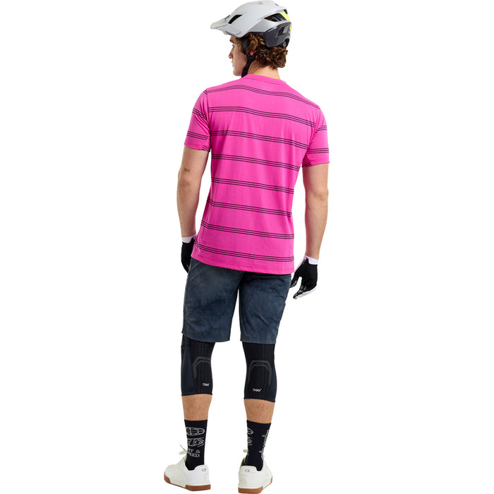 Troy Lee Designs Skyline Short-Sleeve Ride Tee Washed Out Party Pink