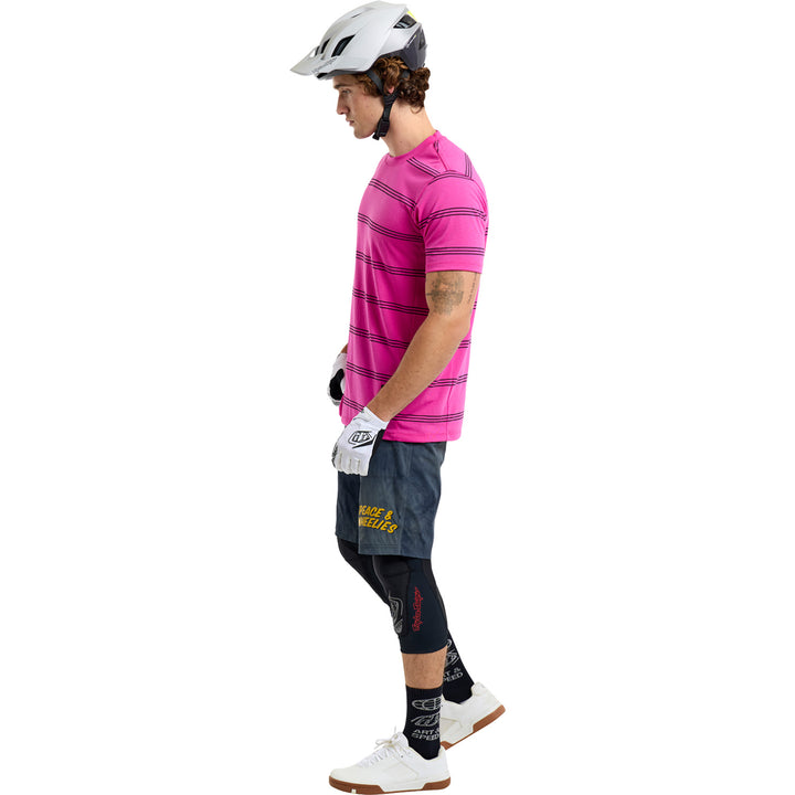 Troy Lee Designs Skyline Short-Sleeve Ride Tee Washed Out Party Pink