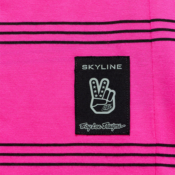 Troy Lee Designs Skyline Short-Sleeve Ride Tee Washed Out Party Pink