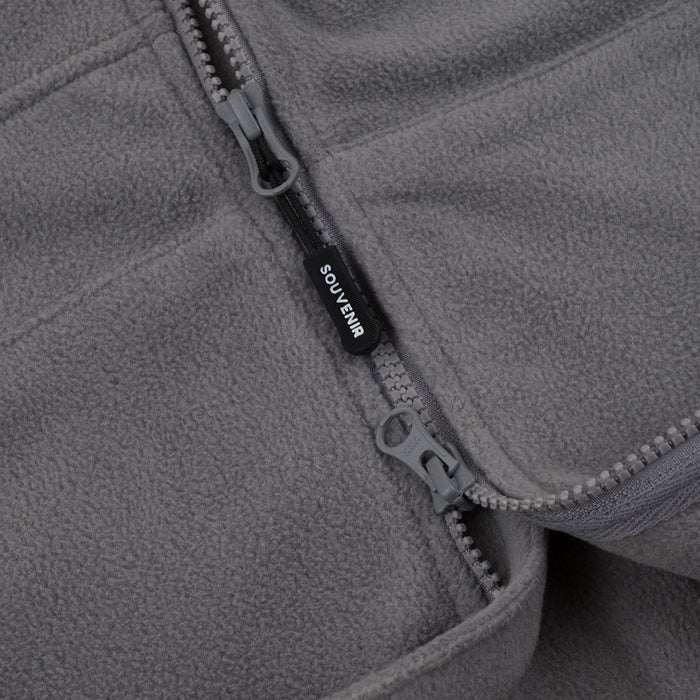 Souvenir Tech Fleece Zip Up - Unisex Cool Grey