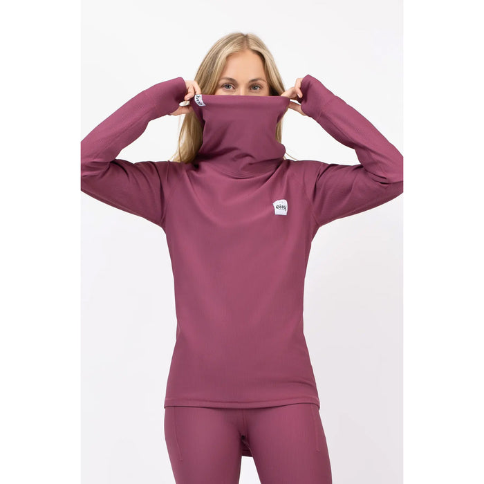 Eivy Icecold Gaiter Rib Top - Women's Pinkgundy