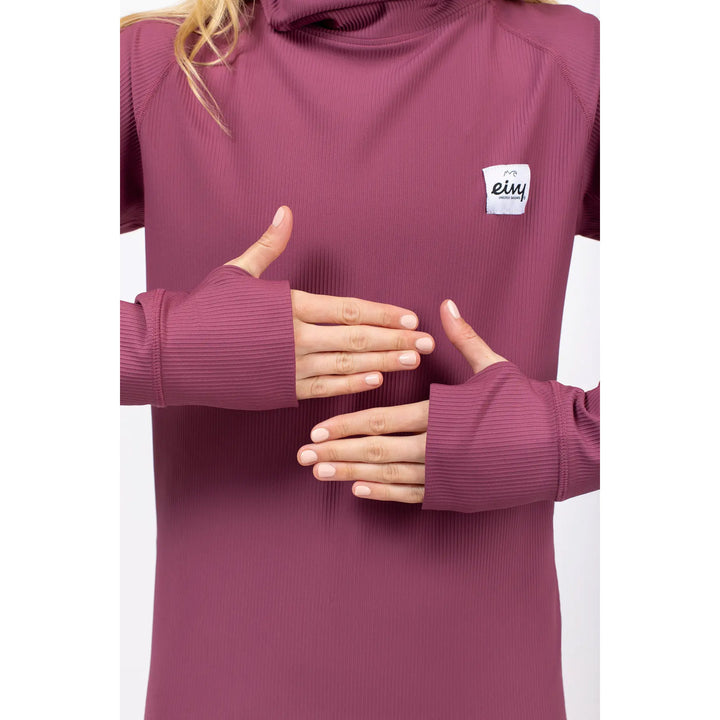 Eivy Icecold Gaiter Rib Top - Women's Pinkgundy