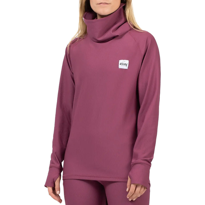 Eivy Icecold Gaiter Rib Top - Women's Pinkgundy