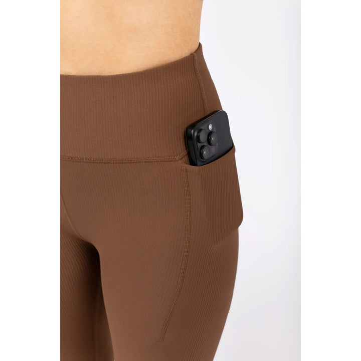 Eivy Pocket Rib Tights - Women's Brown