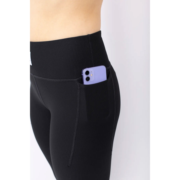 Eivy Pocket Rib 3/4 Tights - Women's Black