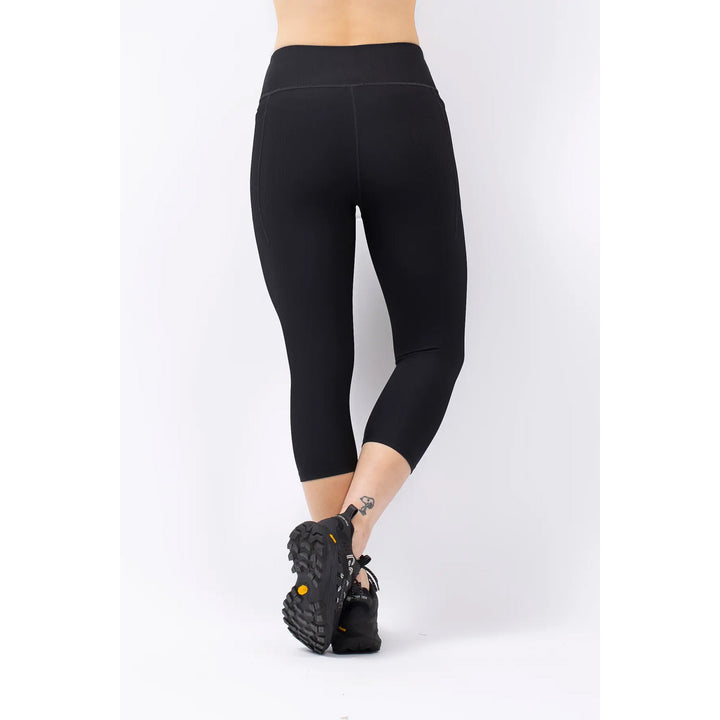 Eivy Pocket Rib 3/4 Tights - Women's Black