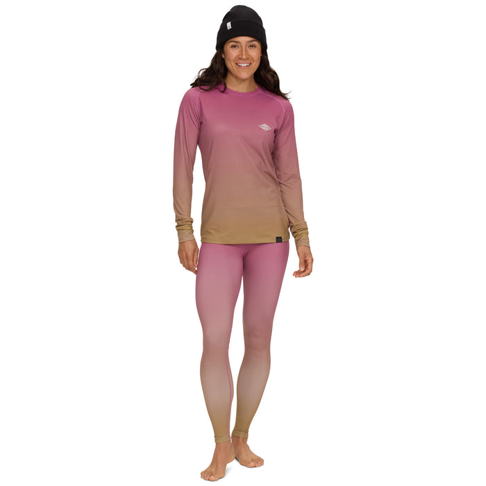evo Midweight Base Layer Crew Top - Women's Violet Fade