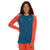 evo Heavyweight Merino Wool Crew Top - Women's Coral/Denim