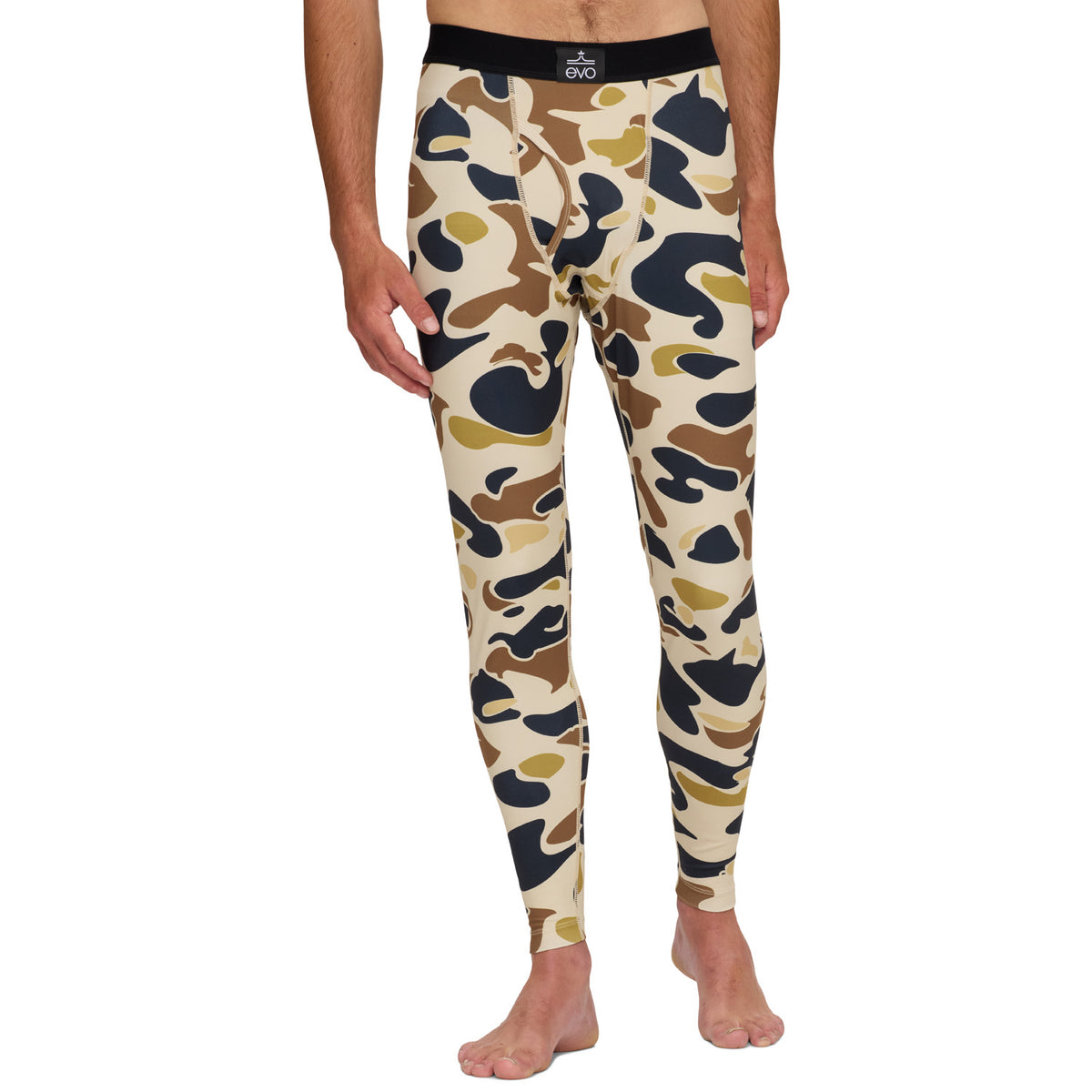 evo Midweight Base Layer Pants - Men's Woodland Camo