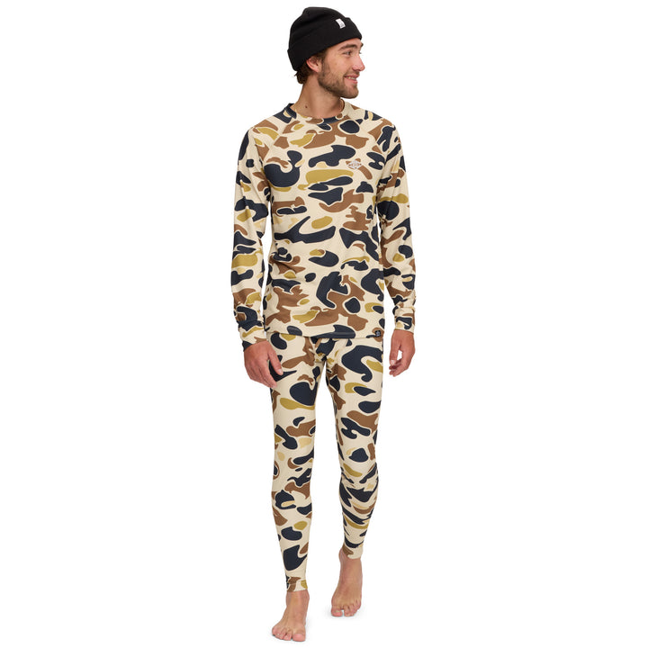 evo Midweight Base Layer Pants - Men's Woodland Camo