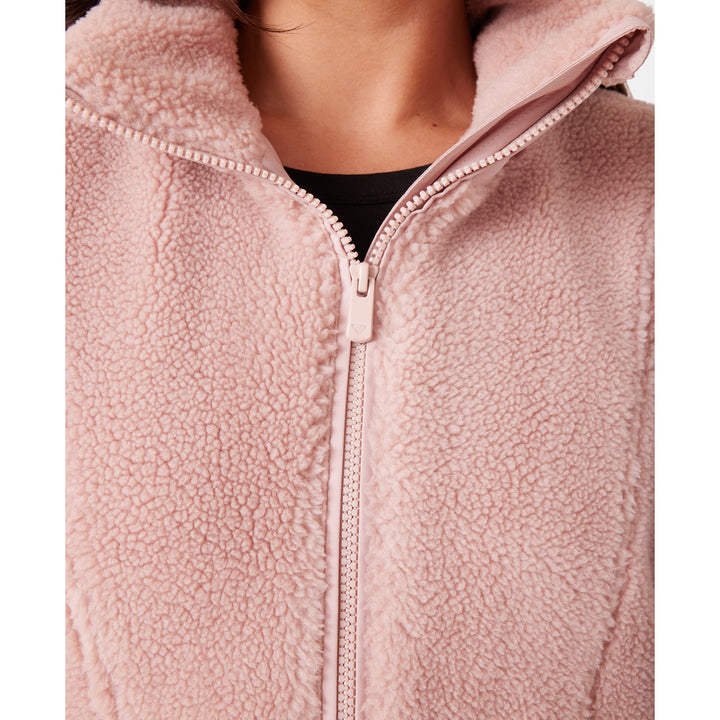 Roxy Rita Half Zip Sherpa Anorak - Women's Adobe Rose