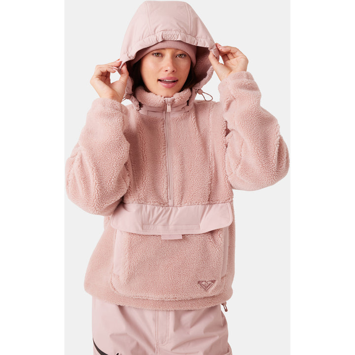 Roxy Rita Half Zip Sherpa Anorak - Women's Adobe Rose