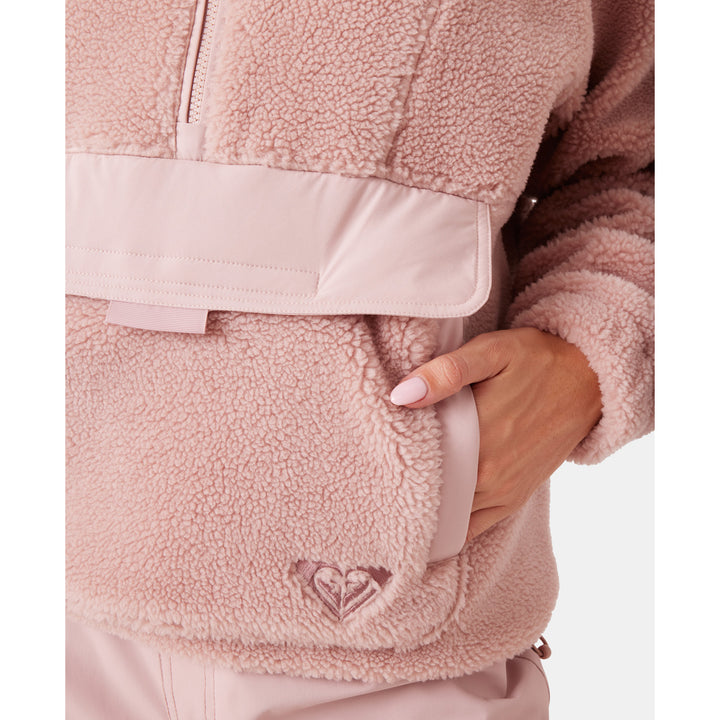 Roxy Rita Half Zip Sherpa Anorak - Women's Adobe Rose