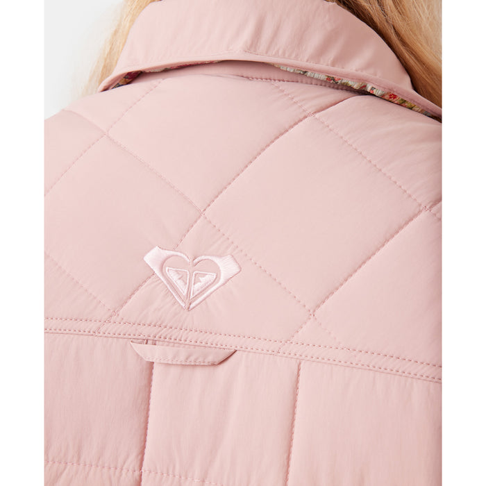 Roxy Alpine Quilted Shacket - Women's Adobe Rose