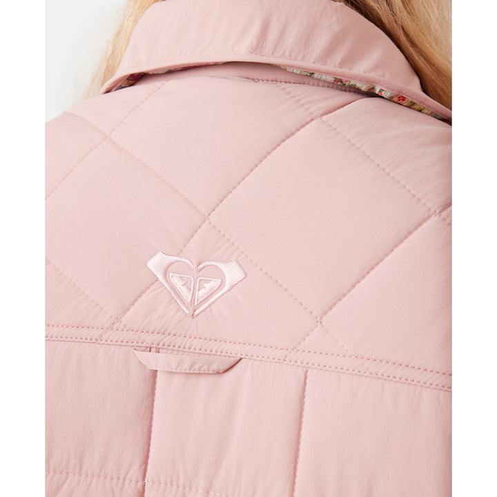 Roxy Alpine Quilted Shacket - Women's Adobe Rose