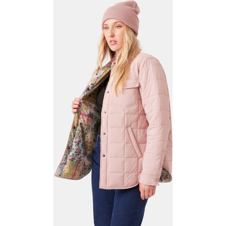 Roxy Alpine Quilted Shacket - Women's Adobe Rose
