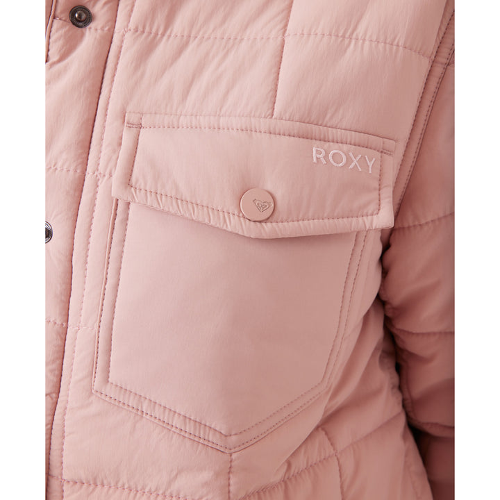 Roxy Alpine Quilted Shacket - Women's Adobe Rose