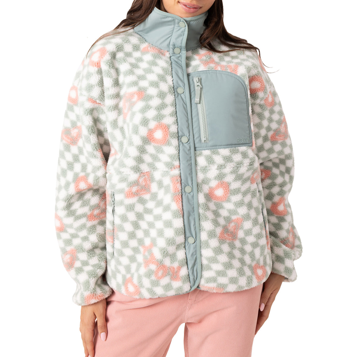 Roxy Axel Bonded Sherpa Jacket - Women's Cross Your Heart