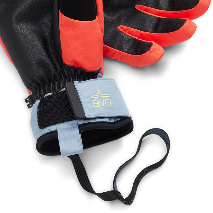 evo Silver Fir Gloves Coral/Denim